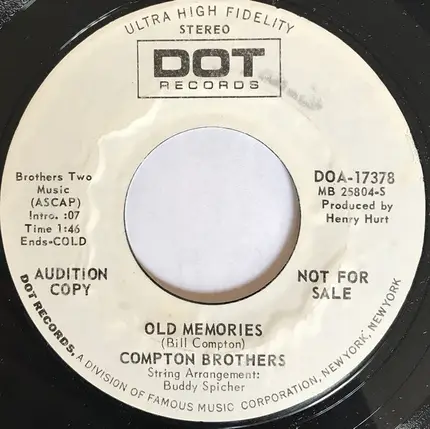 The Compton Brothers - Pine Grove / Old Memories