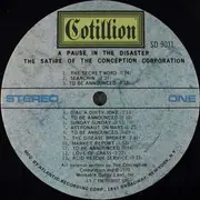 LP - The Conception Corporation - A Pause In The Disaster - The Satire Of The Conception Corporation - Specialty Pressing