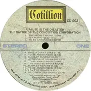 LP - The Conception Corporation - A Pause In The Disaster - The Satire Of The Conception Corporation