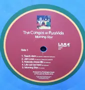 LP - The Congos & Pura Vida - Morning Star - Gatefold, Blue Marbled Vinyl, No CD