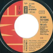 7inch Vinyl Single - The Cats - She Was Too Young - Red cover