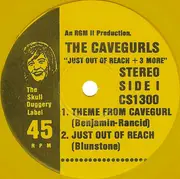 7inch Vinyl Single - The Cavegurls - Just Out Of Reach + 3 - EP/ Yellow Transparent vinyl/ + cards