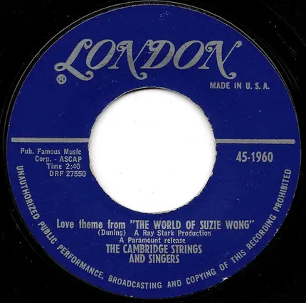 The Cambridge Strings And Singers - Theme From "Tunes Of Glory"