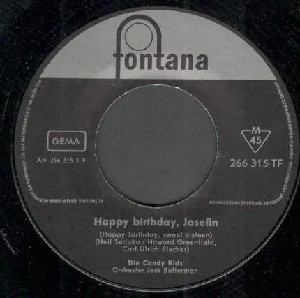 The Candy Kids - Happy Birthday, Josefine (Happy Birthday,Sweet Sixteen)