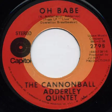 The Cannonball Adderley Quintet - Oh Babe