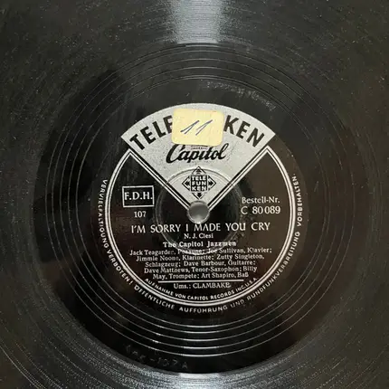 The Capitol Jazzmen - Clambake In B Flat