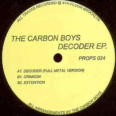 The Carbon Boys - Decoder EP
