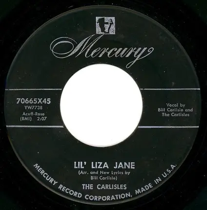 The Carlisles - Lil' Liza Jane / Teletouch