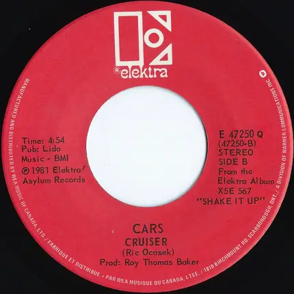The Cars - Shake It Up
