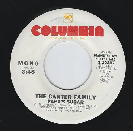 The Carter Family - Papa's Sugar