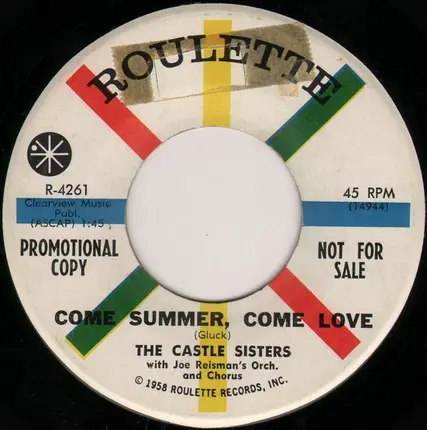 The Castle Sisters With Joe Reisman And His Orchestra And Chorus - Come Summer, Come Love / If There's Ever A Next Time