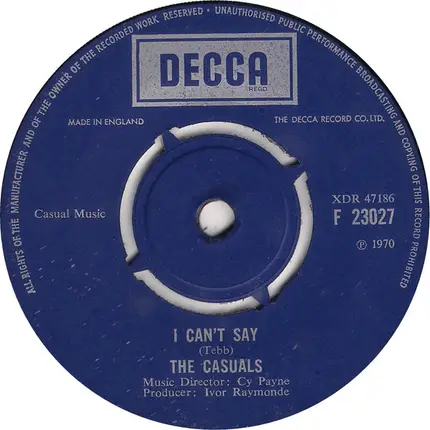 The Casuals - My Name Is Love