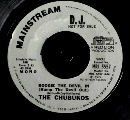 The Chubukos - Boogie The Devil In (Bump The Devil Out)