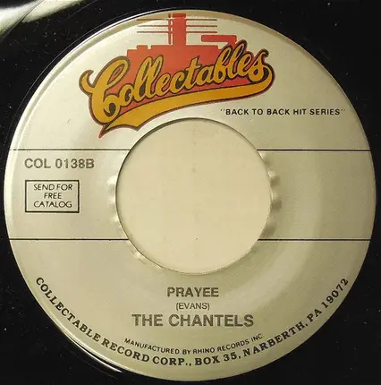 The Chantels - Sure Of Love / Prayee