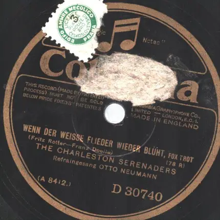 The Charleston Serenaders - Wenn der weisse Flieder wieder Blüht / Kennst du das kleine Haus am Michigansee?