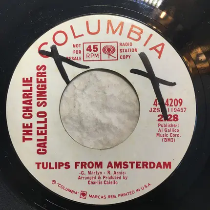 The Charlie Calello Singers - Vino Or Cappuccino / Tulips From Amsterdam