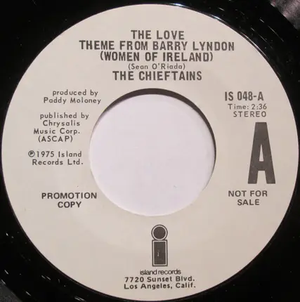 The Chieftains - Love Them From Barry Lyndon (Women Of Ireland) / Timpan Reel
