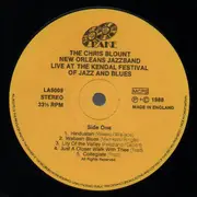 LP - The Chris Blount New Orleans Jazz Band Featuring Sonny Morris and Colin Bowden - Live At The Kendal Festival Of Jazz And Blues
