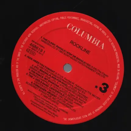 The clash, INXS - Rock Line
