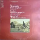 LP - Mendelssohn / Schubert - Two Favorite Symphonies · Mendelssohn Italian Symphony · Schubert Unfinished Symphony