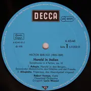 LP - Berlioz/ The Cleveland Orchestra, L. Maazel, R. Vernon - Harold in Italy Op. 16