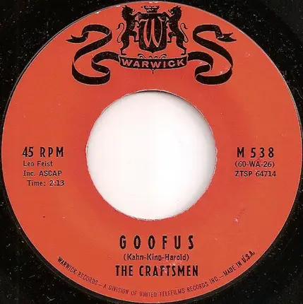 The Craftsmen - Rock A-Long / Goofus