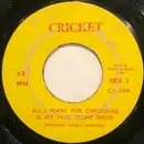 7inch Vinyl Single - The Cricketone Chorus & Orchestra - All I Want For Christmas Is My Two Front Teeth & The Snowflake Song