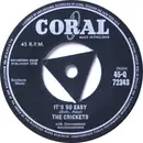 7inch Vinyl Single - The Crickets - It's So Easy - Triangular Centre