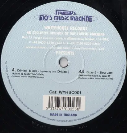 The Criminal Minds / Bizzy B - Whitehouse Classics - Volume 1