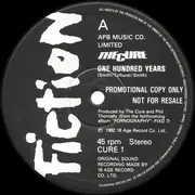 12inch Vinyl Single - The Cure - One Hundred Years / The Hanging Garden - Promo