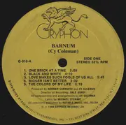 LP - The Cy Coleman Trio - Barnum: A New Musical
