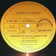 LP - The Czech Philharmonic Orchestra - Schubert Die Unvollendete