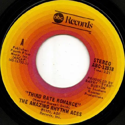 The Amazing Rhythm Aces - Third Rate Romance