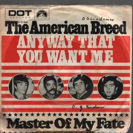 The American Breed - Anyway That You Want Me