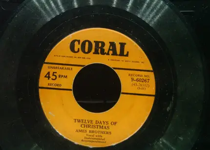 The Ames Brothers - Twelve Days Of Christmas / Wassail Song