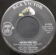 7inch Vinyl Single - The Ames Brothers - A Kiss From Cora / Asking For You