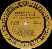 LP - The Ames Brothers - Hello Italy!