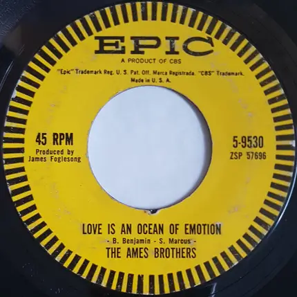 The Ames Brothers - Love Me With All Your Heart / Love Is An Ocean (Of Emotion)