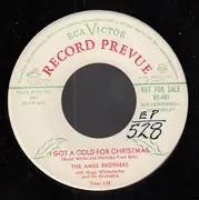 7inch Vinyl Single - The Ames Brothers With Hugo Winterhalter Orchestra - I Got A Cold For Christmas / There'll Always Be A Christmas - Mono, Promo