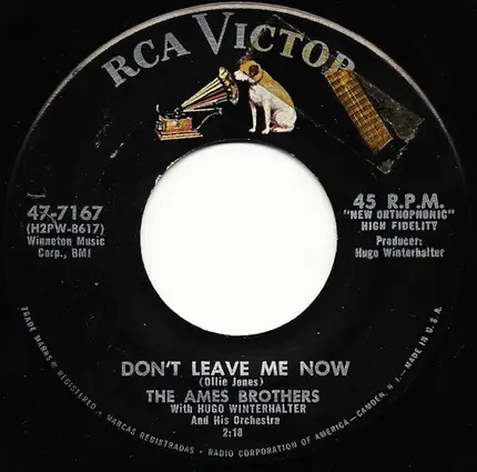The Ames Brothers - Don't Leave Me Now