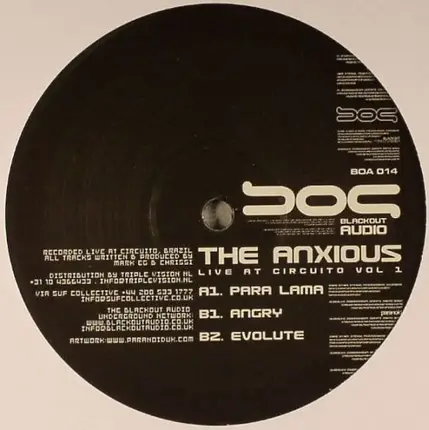 The Anxious - Live At Circuito Vol 1