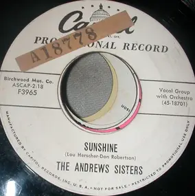 The Andrews Sisters - Sunshine