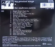 CD - The Andrews Sisters - My Greatest Songs