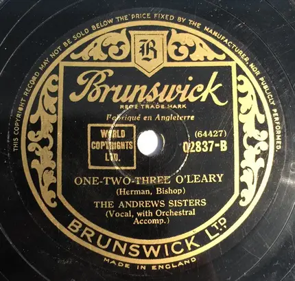 The Andrews Sisters - Love Is Where You Find It / One Two Three O'Leary