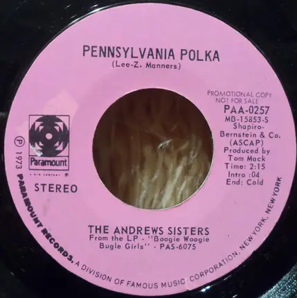 The Andrews Sisters - Rum And Coca Cola