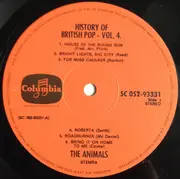 LP - The Animals - History Of British Pop - Vol. 4 - Red Labels