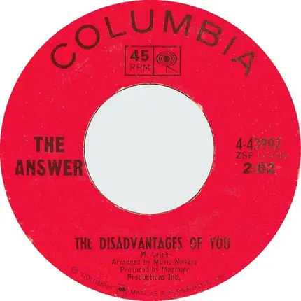 The Answer - The Disadvantages Of You