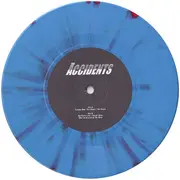 7inch Vinyl Single - The Accidents - Debut EP - Blue With Red Vinyl