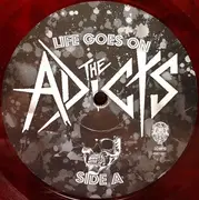 LP - The Adicts - Life Goes On - Limited Edition, Red/Black Marbled