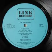 LP - The Adicts - Live And Loud!! - Blue Labels